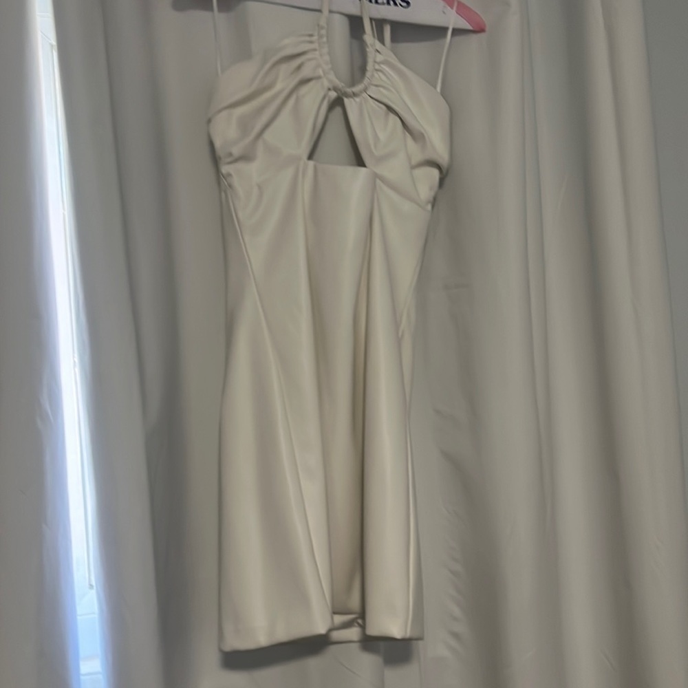White Bardot mini dress